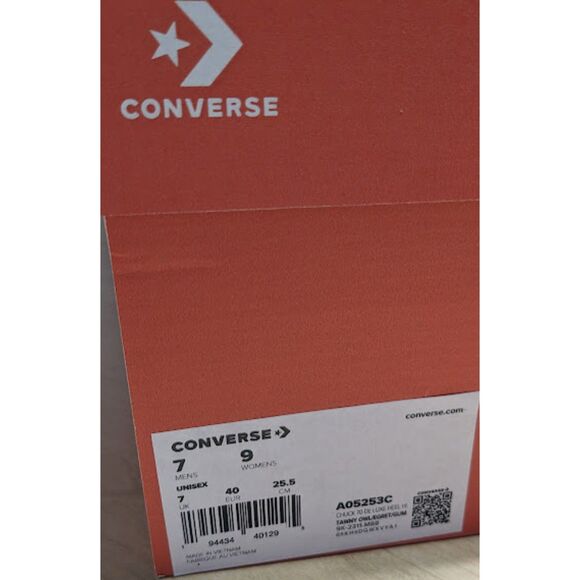 NIB Converse Chuck 70 Brown De Luxe Heel Hi Top Unisex Platform Shoes W9 M7 - Picture 12 of 14